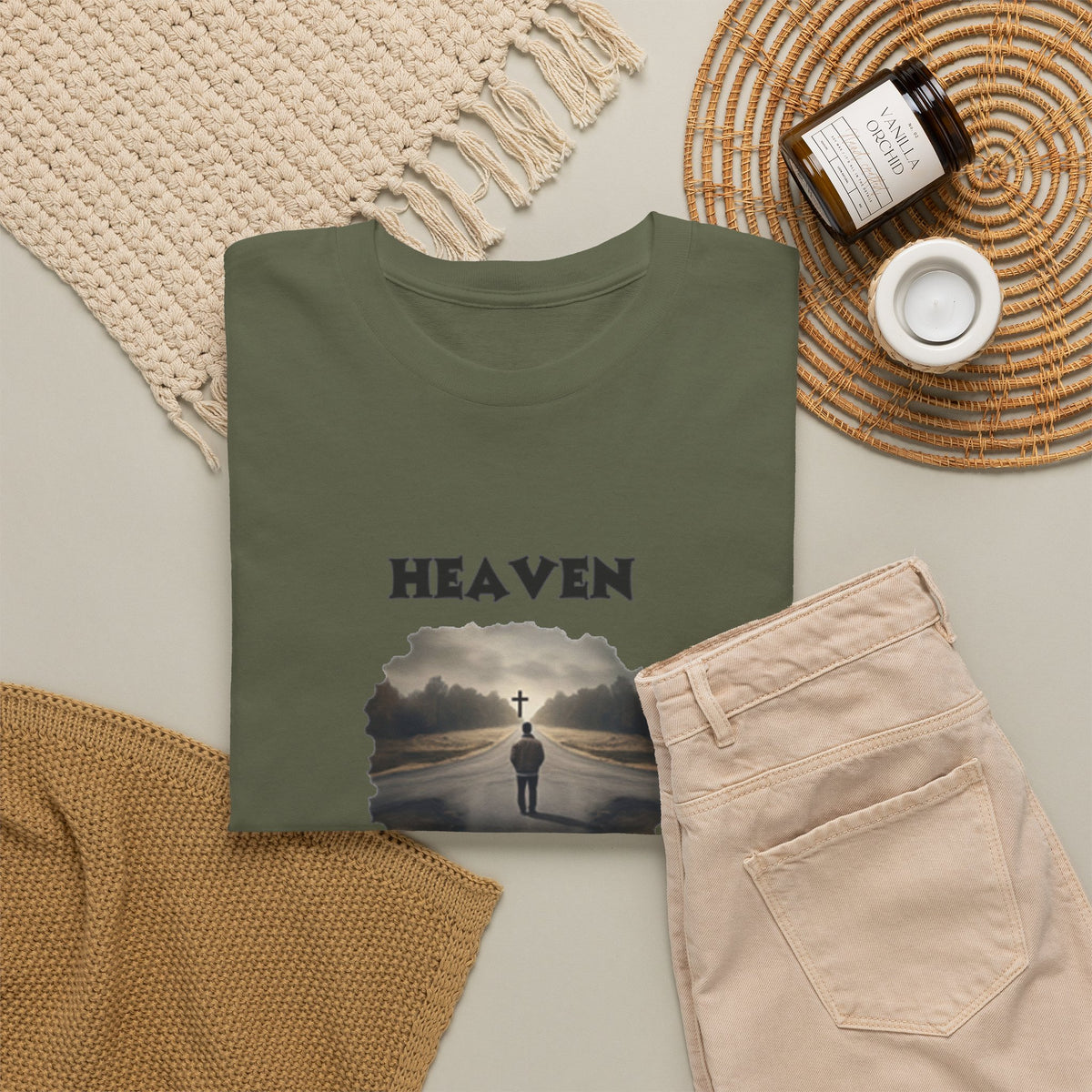 Heaven - so many roads only one way - Unisex Heavy Cotton Tee