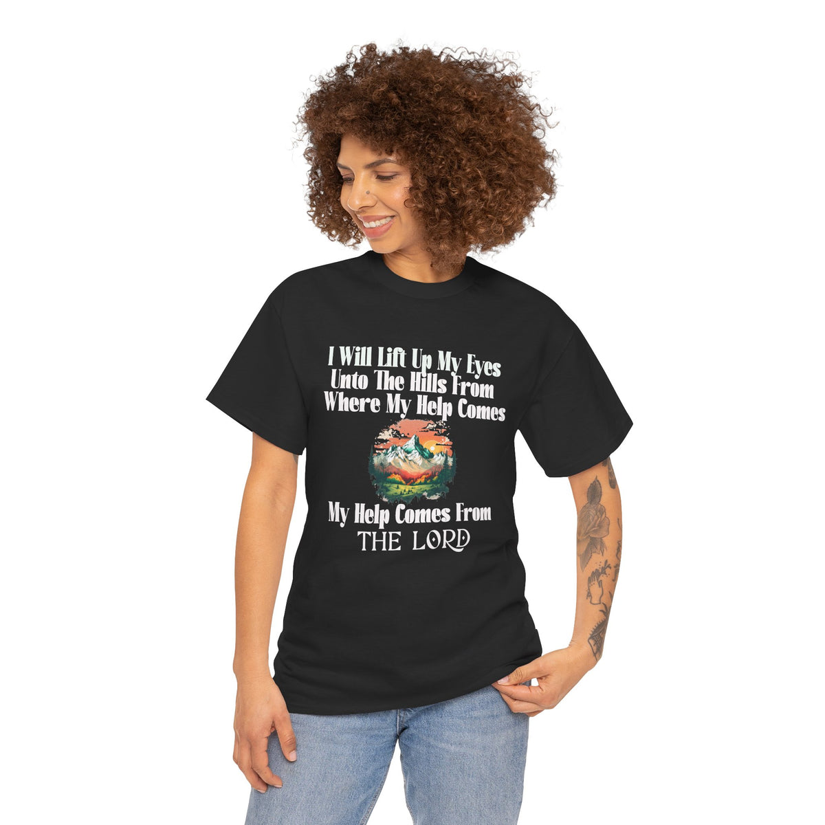 Christian Faith T‑Shirt — “My Help Comes From the Lord” Biblical Tee