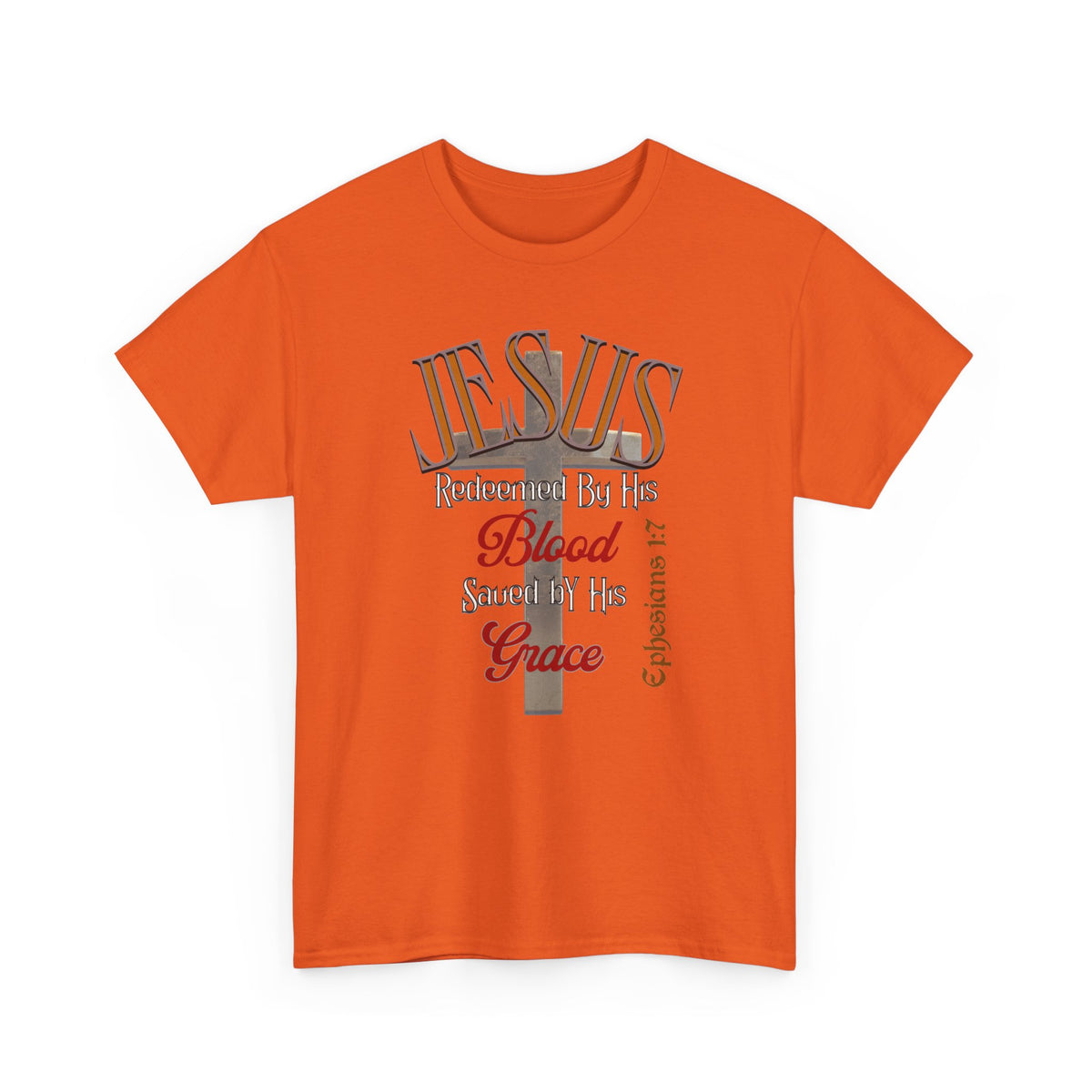 Redeemed by His Blood - Unisex Heavy Cotton Tee