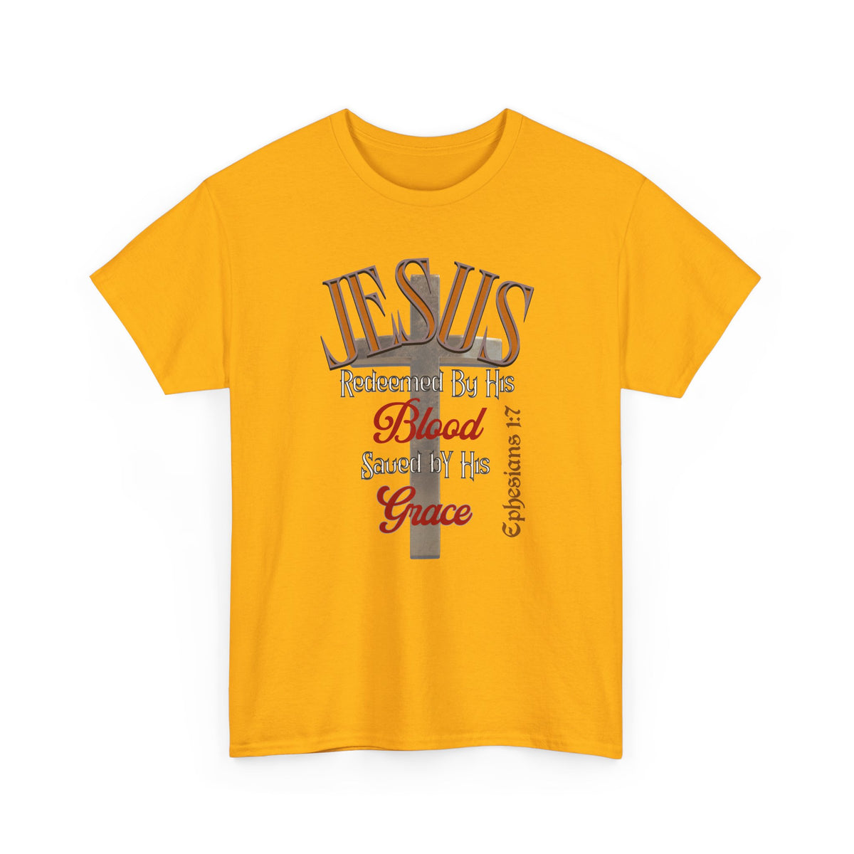 Redeemed by His Blood - Unisex Heavy Cotton Tee