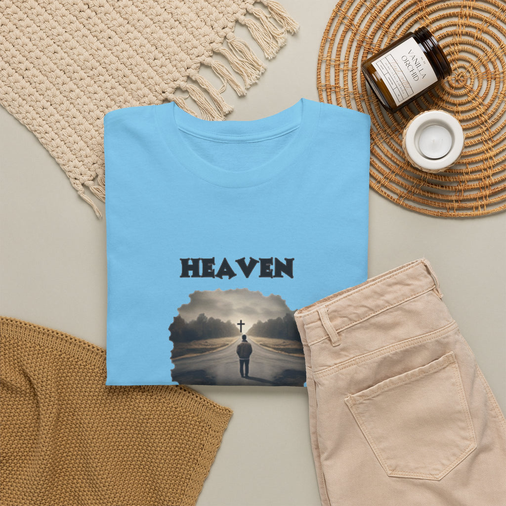 Heaven - so many roads only one way - Unisex Heavy Cotton Tee