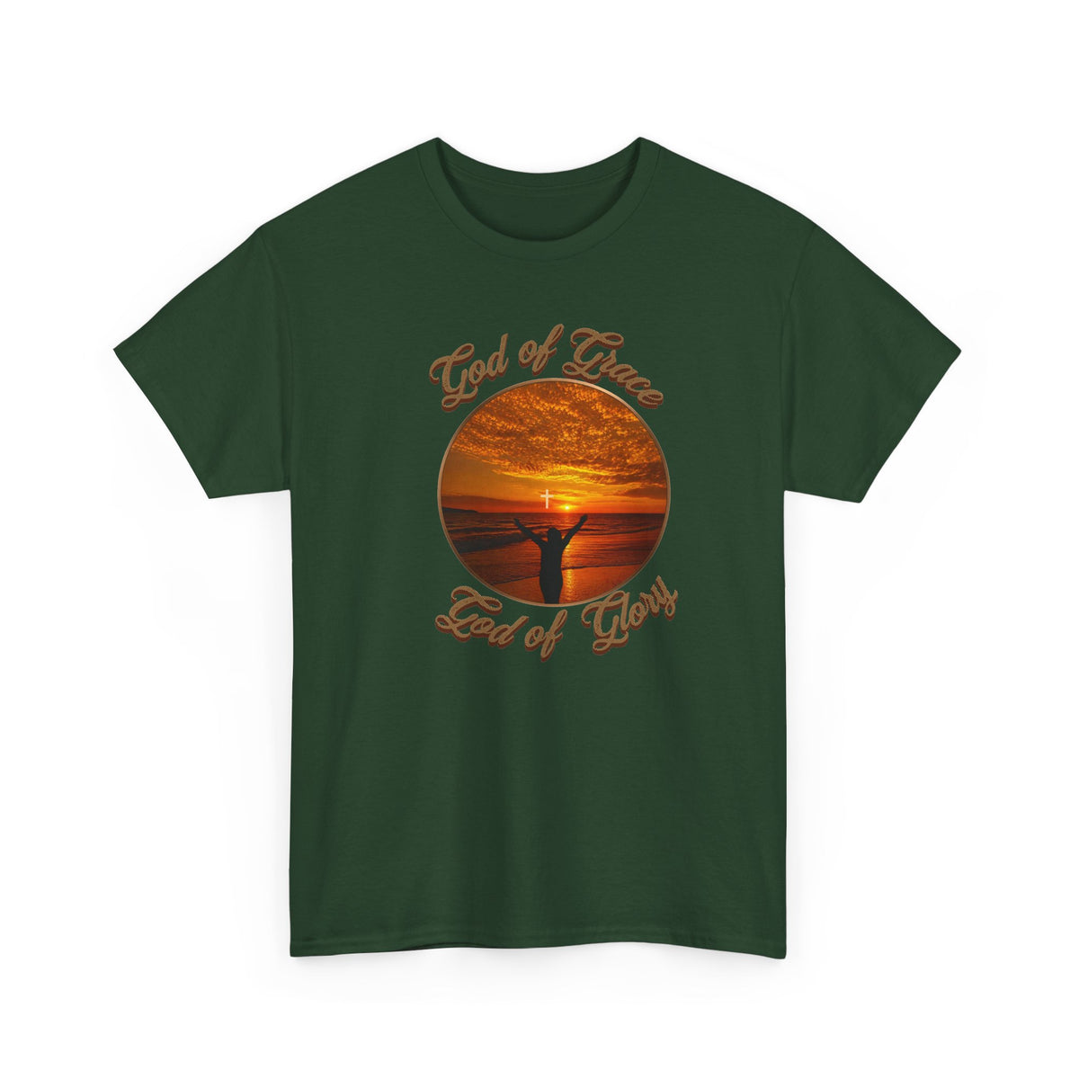 God of Love Sunset Tee – Inspirational Faith Christian T-Shirt