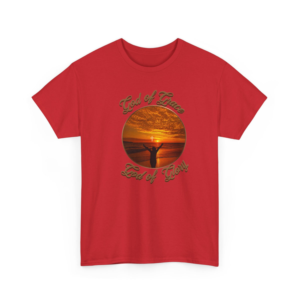 God of Love Sunset Tee – Inspirational Faith Christian T-Shirt