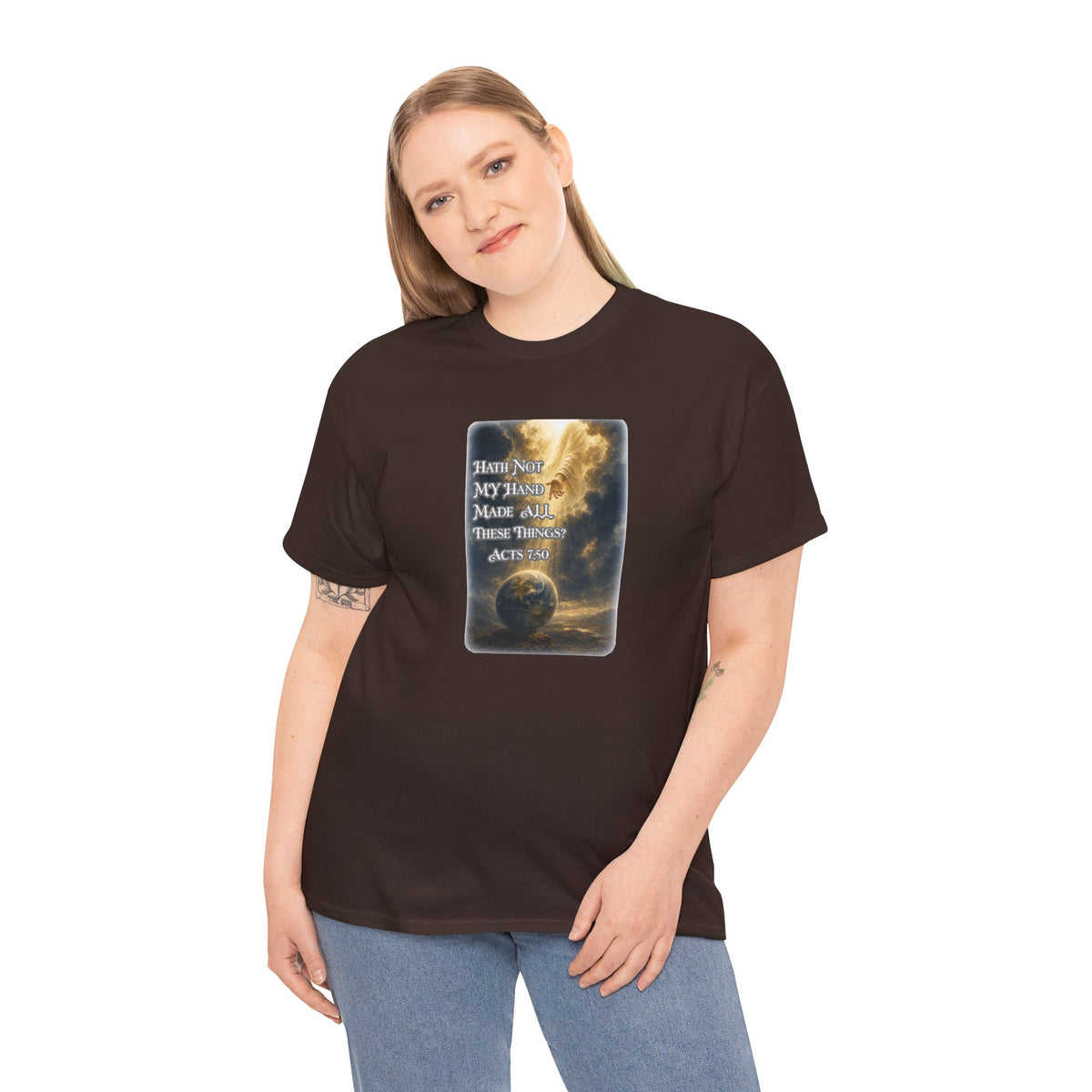 Faith & Action T‑Shirt — "Hath Not My Hand Made All These Things - Active" Inspirational Tee
