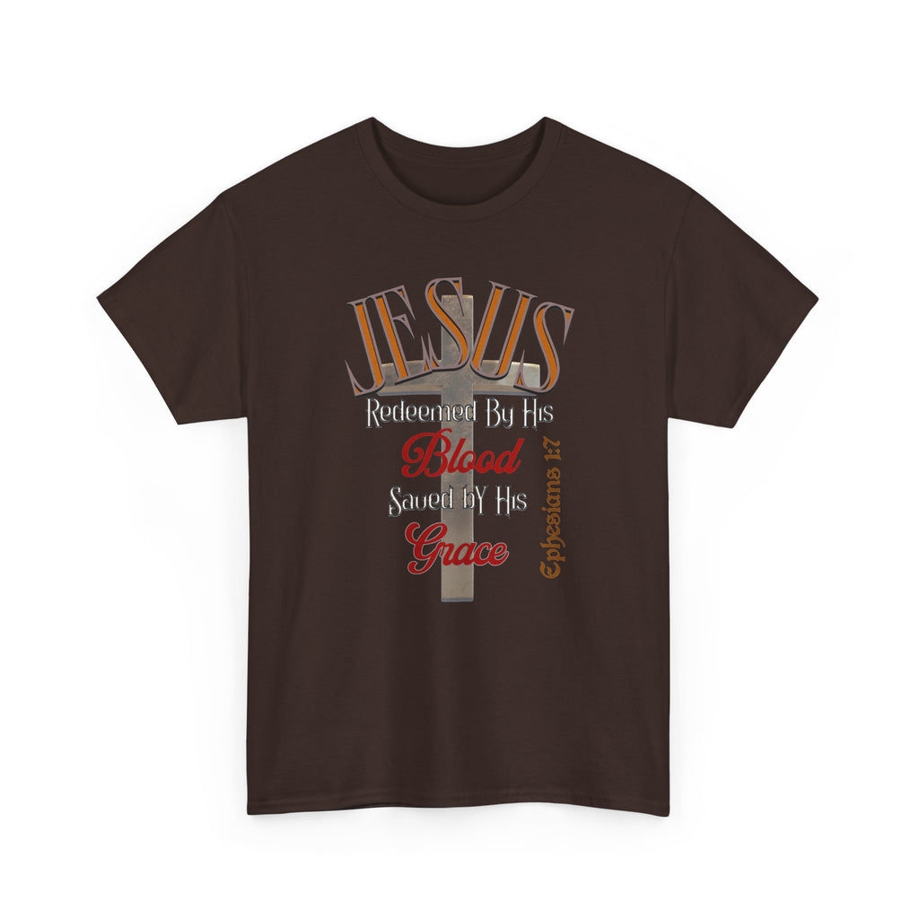 Redeemed by His Blood - Unisex Heavy Cotton Tee