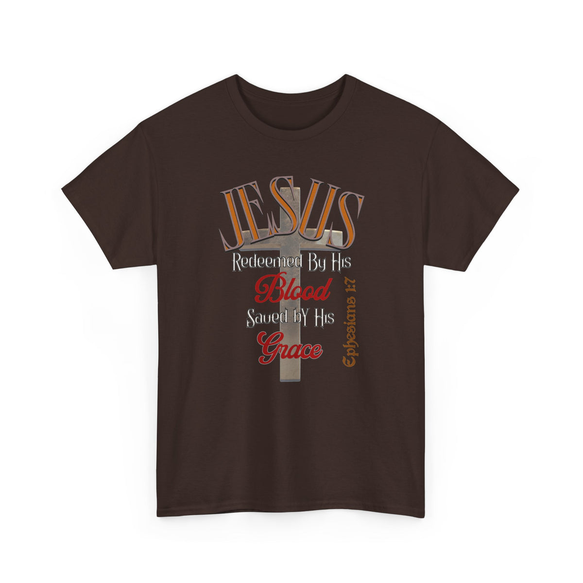 Redeemed by His Blood - Unisex Heavy Cotton Tee