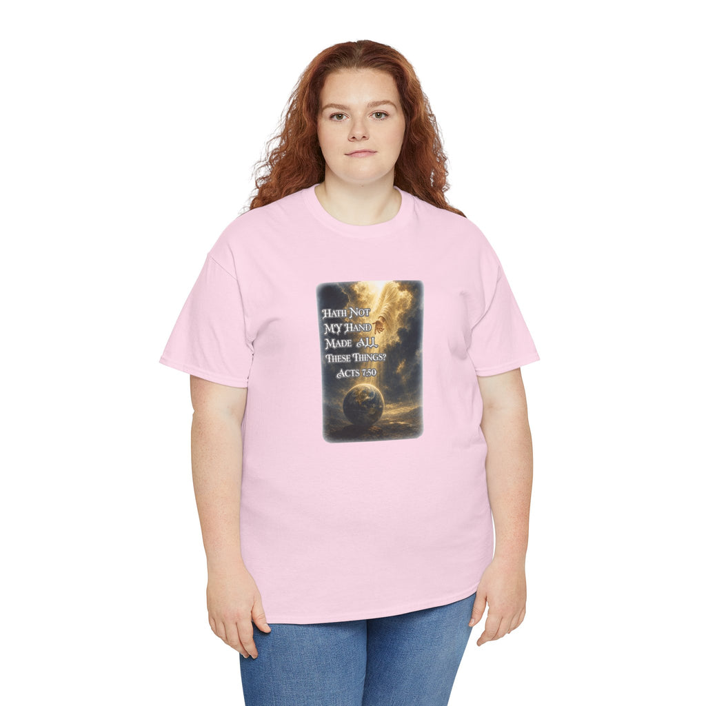 Faith & Action T‑Shirt — "Hath Not My Hand Made All These Things - Active" Inspirational Tee