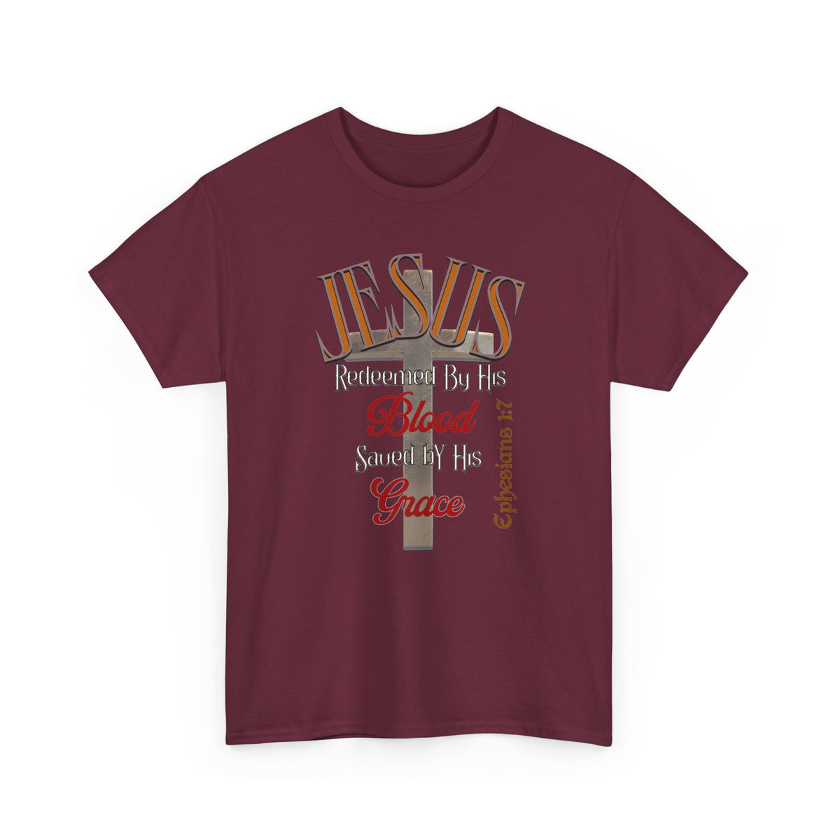 Redeemed by His Blood - Unisex Heavy Cotton Tee