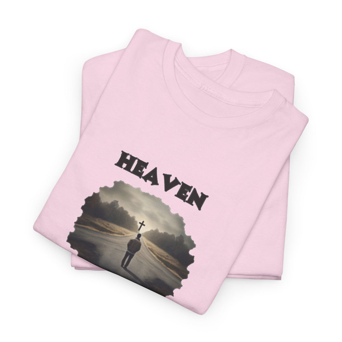 Heaven - so many roads only one way - Unisex Heavy Cotton Tee