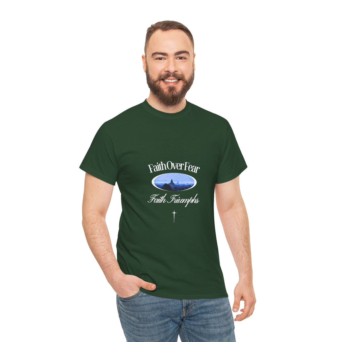 Faith Over Fear - Unisex Heavy Cotton Tee