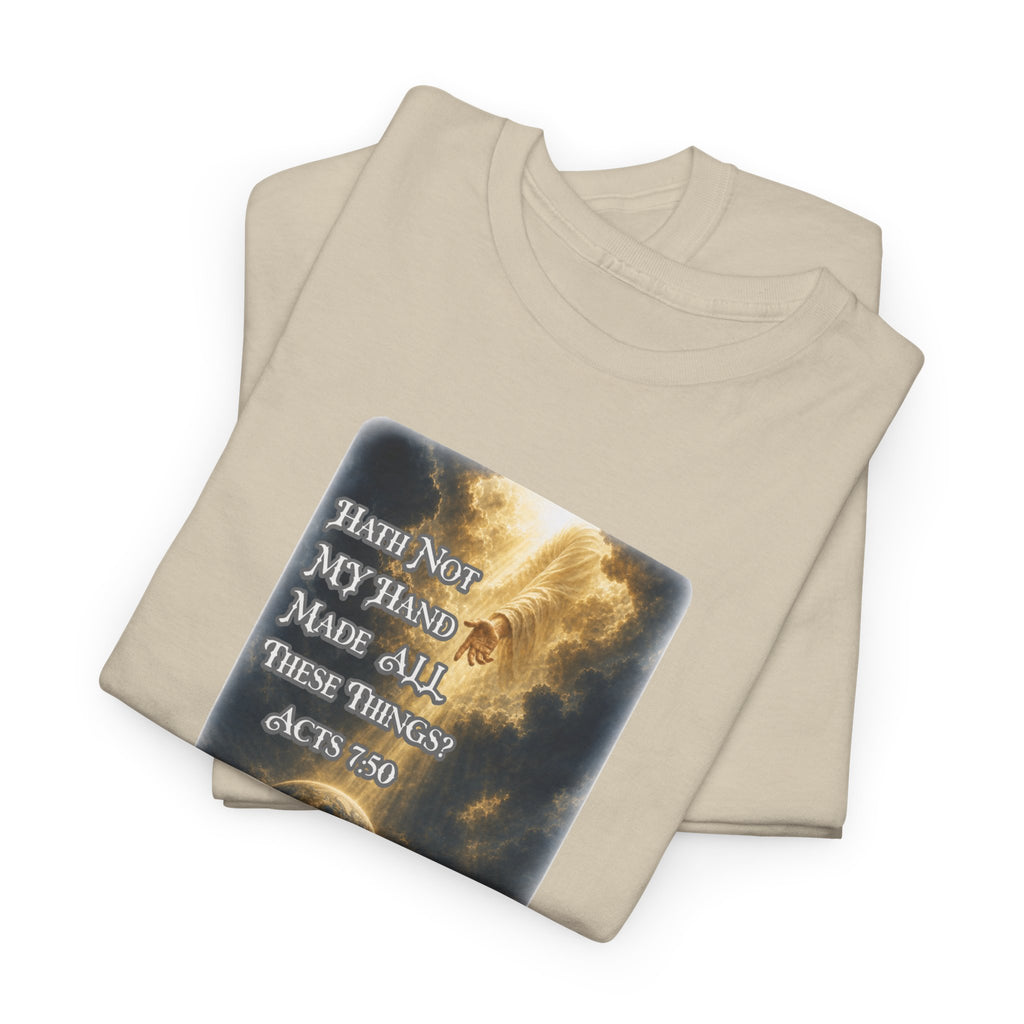 Faith & Action T‑Shirt — "Hath Not My Hand Made All These Things - Active" Inspirational Tee