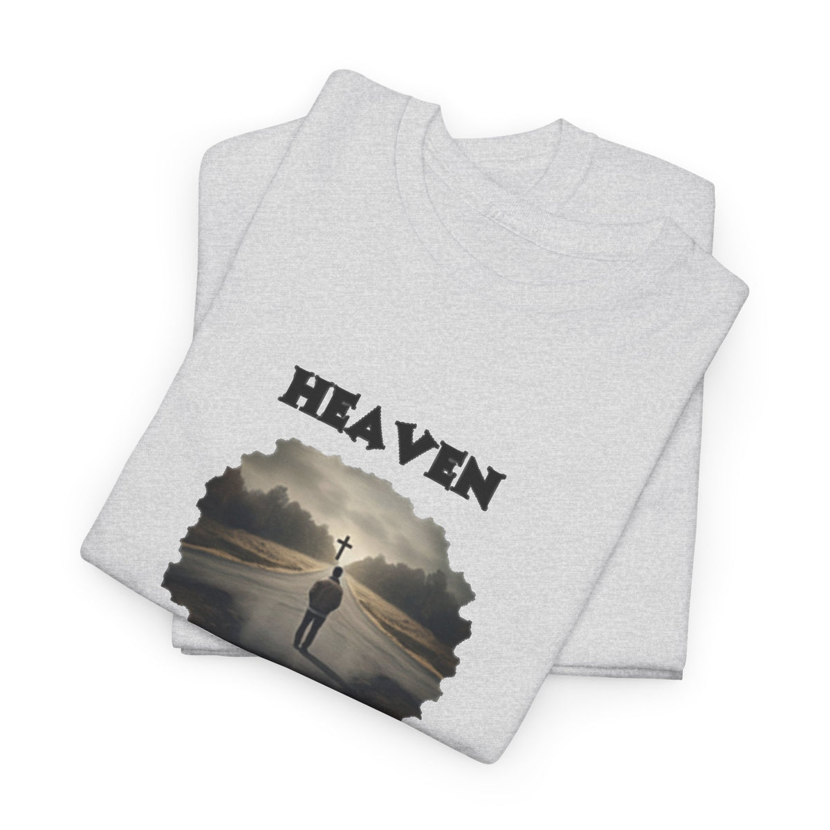 Heaven - so many roads only one way - Unisex Heavy Cotton Tee