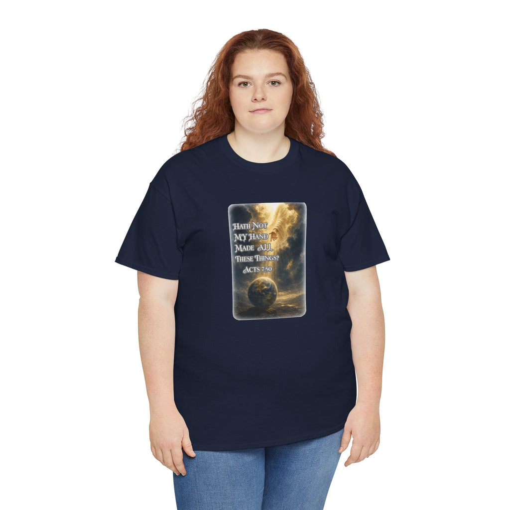 Faith & Action T‑Shirt — "Hath Not My Hand Made All These Things - Active" Inspirational Tee