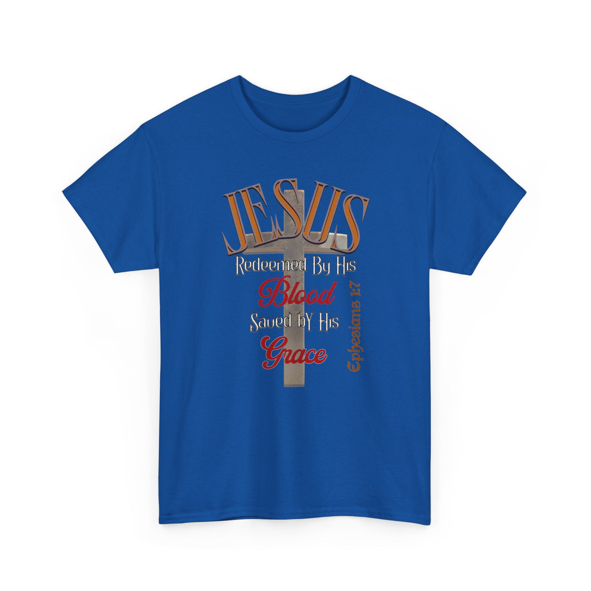 Redeemed by His Blood - Unisex Heavy Cotton Tee
