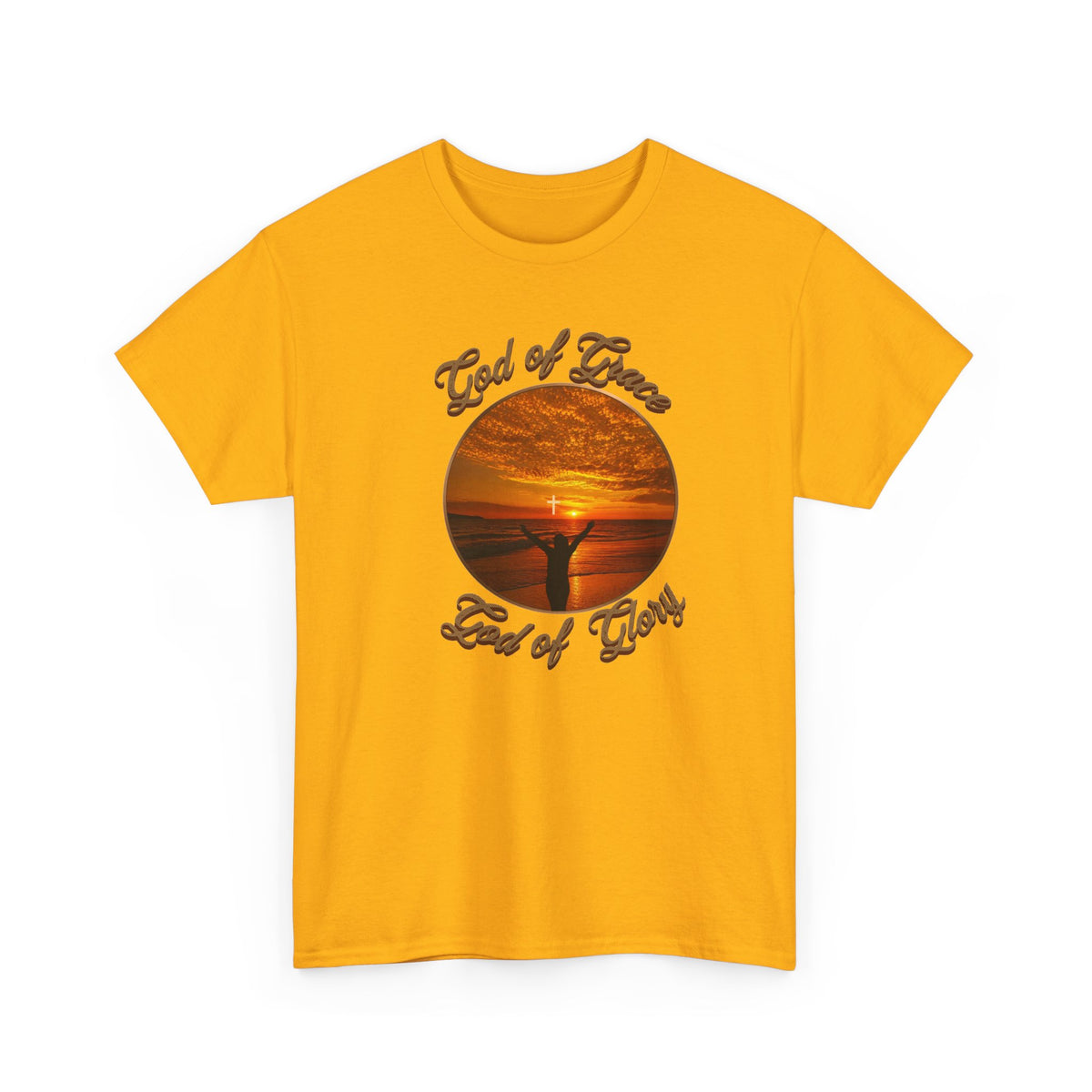 God of Love Sunset Tee – Inspirational Faith Christian T-Shirt