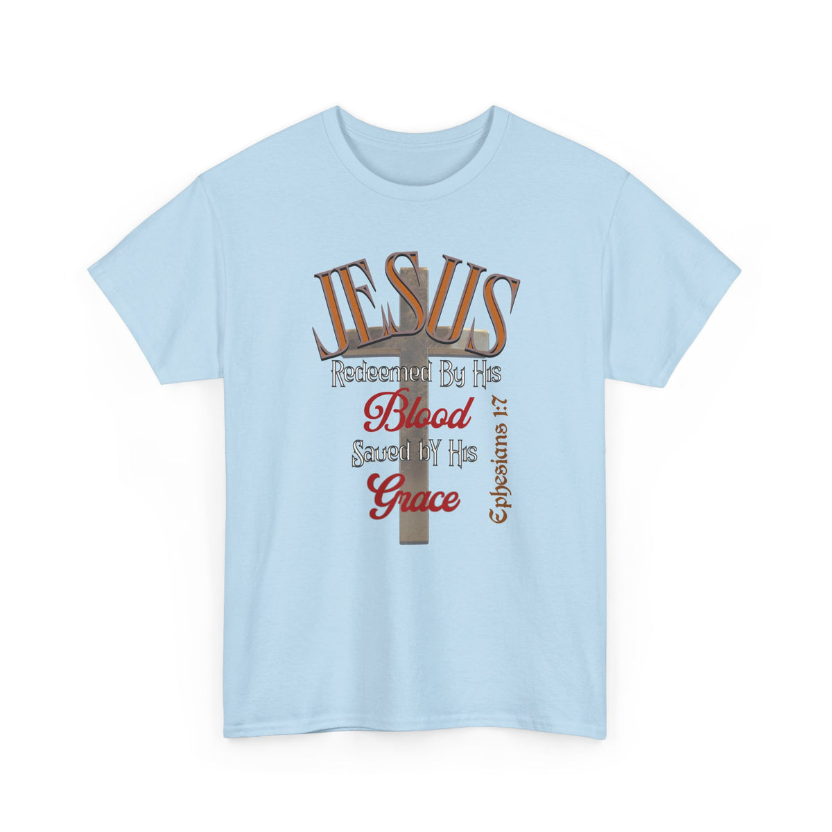 Redeemed by His Blood - Unisex Heavy Cotton Tee