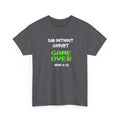 Christian 'Game Over' Tee — 'Die Without Christ' Retro Gamer Graphic T-Shirt