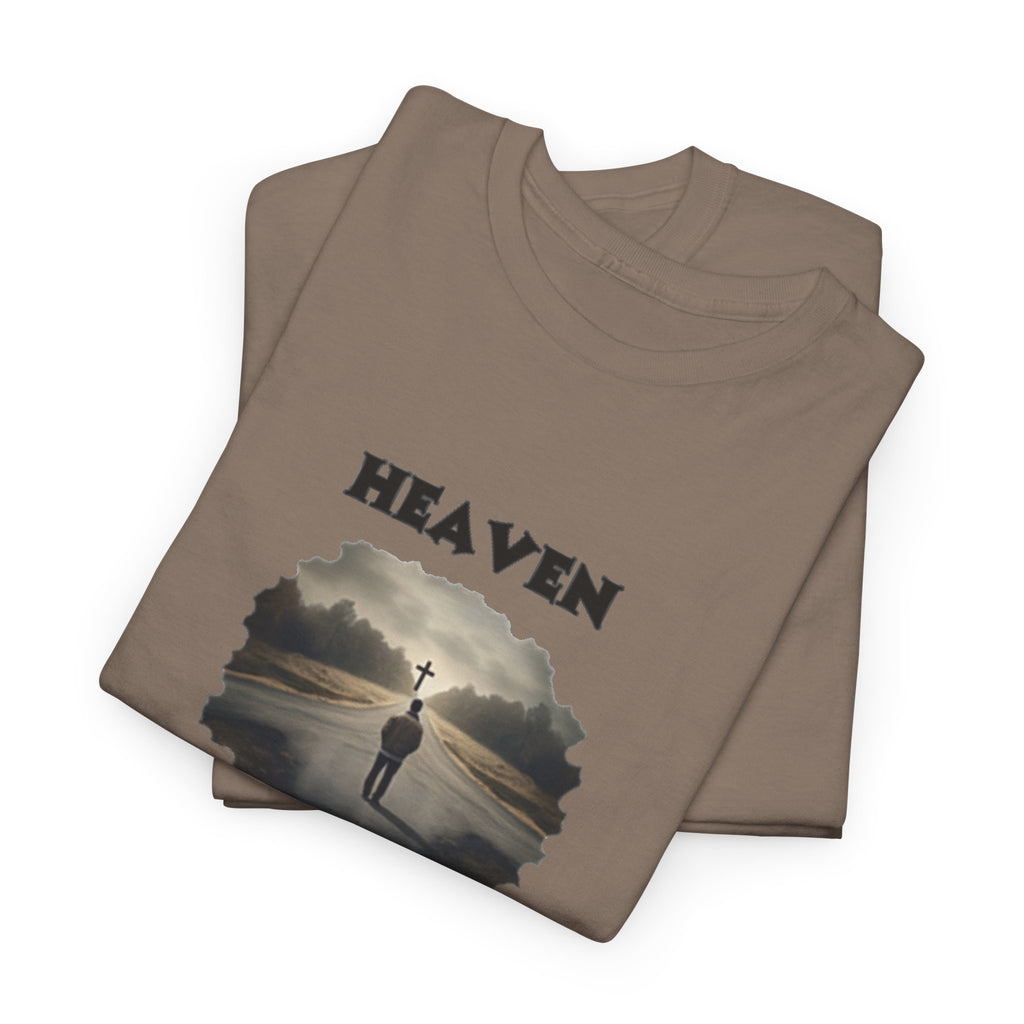 Heaven - so many roads only one way - Unisex Heavy Cotton Tee