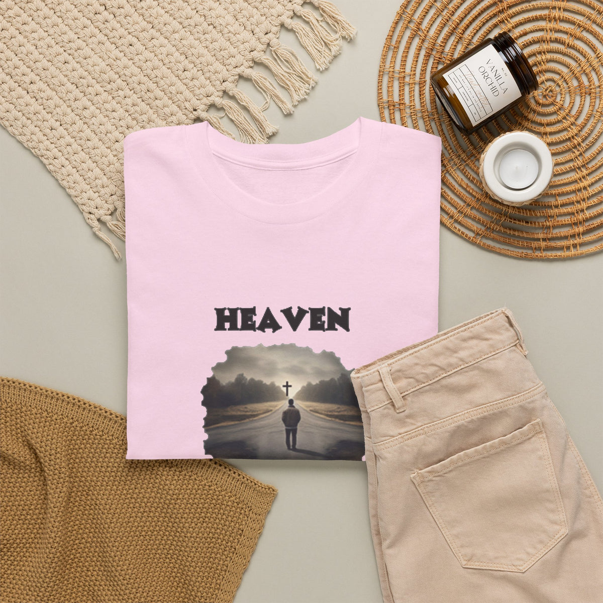 Heaven - so many roads only one way - Unisex Heavy Cotton Tee