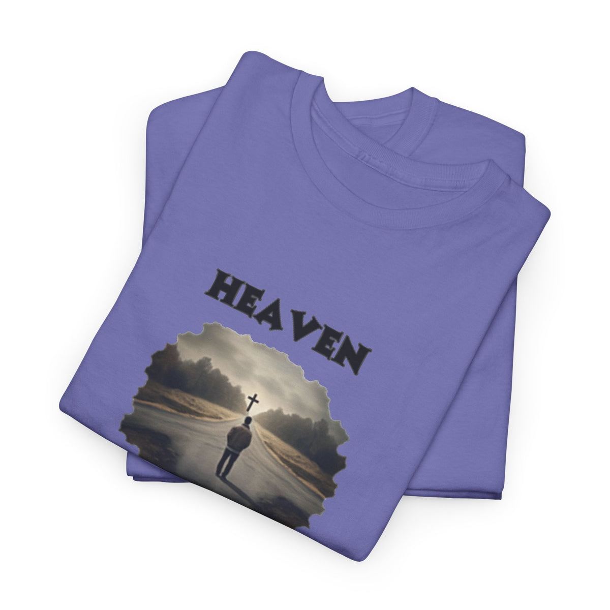 Heaven - so many roads only one way - Unisex Heavy Cotton Tee