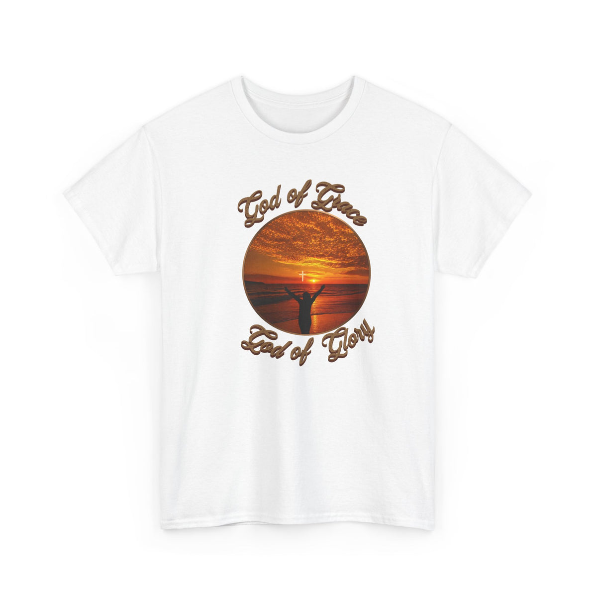 God of Love Sunset Tee – Inspirational Faith Christian T-Shirt