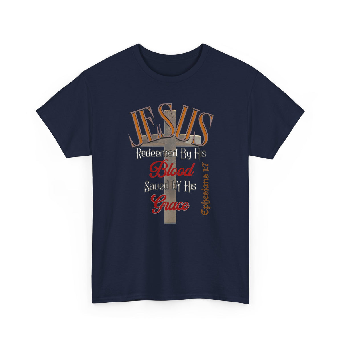 Redeemed by His Blood - Unisex Heavy Cotton Tee