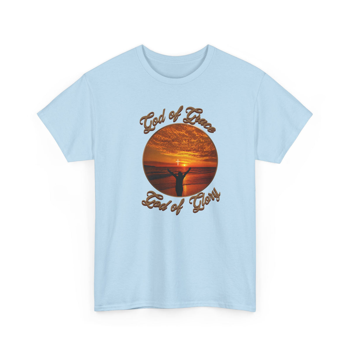 God of Love Sunset Tee – Inspirational Faith Christian T-Shirt