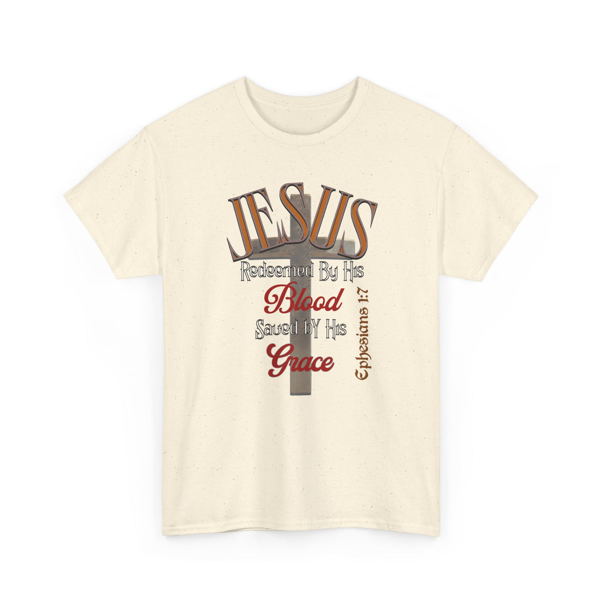 Redeemed by His Blood - Unisex Heavy Cotton Tee