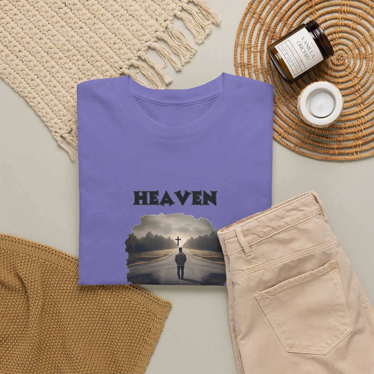 Heaven - so many roads only one way - Unisex Heavy Cotton Tee