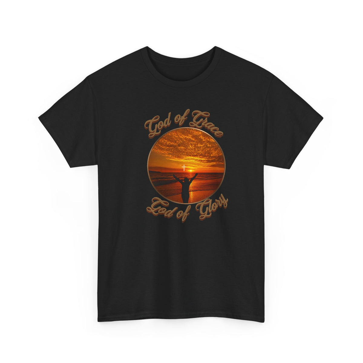 God of Love Sunset Tee – Inspirational Faith Christian T-Shirt