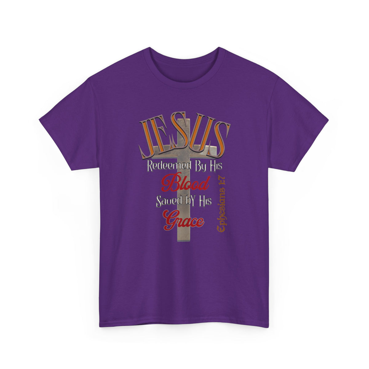 Redeemed by His Blood - Unisex Heavy Cotton Tee