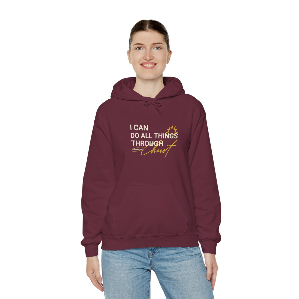 I Can Do All Things Through Christ - Unisex Heavy Blend™ Hooded Sweatshirt