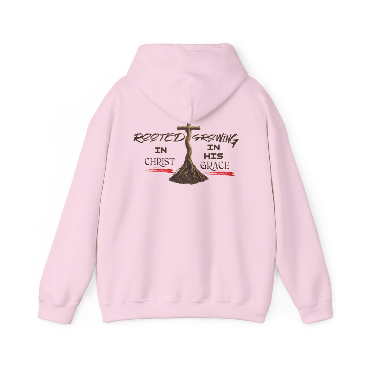 Hoodie — Rooted in Christ, Growing in His Grace Christian Faith Pullover