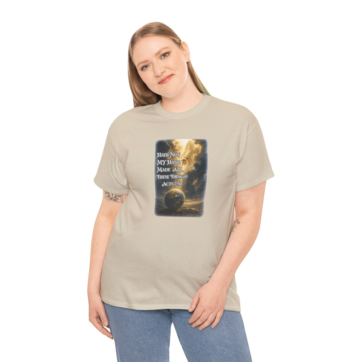 Faith & Action T‑Shirt — "Hath Not My Hand Made All These Things - Active" Inspirational Tee