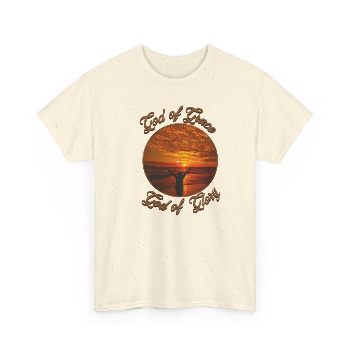 God of Love Sunset Tee – Inspirational Faith Christian T-Shirt